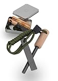 LAMBDA COFFEE® Ember Feuerstahl Inkl. Metalldose zum Zunder sammeln & Kienspan...