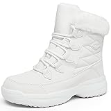 ZYLDK Damen Winterstiefel Winterschuhe Warm Gefüttert Winter Boots...