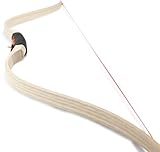 BestSaller 1262 Hunnen-Bogen aus Holz mit Echtleder-Griff für Kinder, ca. 120...