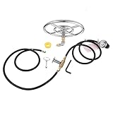 DRELD Propangas Feuerstelle Set Brenner Ring Kit 12 Zoll Gas Feuerstelle Kit...