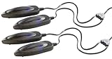 infactory Elektro-Schuhtrockner: 2er-Set elektrische Schuhtrockner mit UV-Licht...