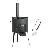 BBQ-Toro Kazan Ofen Ø 34 cm | Gulaschkessel mit Schaumlöffel und Schürhaken |...