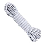BYZANDQI Gummiseil Expanderseil 4 mm 10 m Weiß - Planenseil Spannseil...