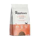 Applaws Katzentrockenfutter Adult, Huhn mit extra Lachs, getreidefrei und...