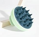 Silikon-Kopfmassagebürste, Wasserdichte Shampoo-Massagebürste mit Weichen...