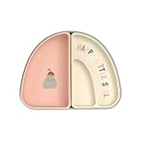 LÄSSIG Baby Kinder Geschirrset Silikon Teller Schüssel Snackteller/Silicone...