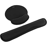 mafiti Mauspad-Handballenauflage, Mouse pad & Tastatur Handgelenkstütze Set,...