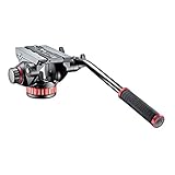 Manfrotto Fluid-Video-Neiger mit Flacher Basis und Schwenkgriff, Video-Kopf für...