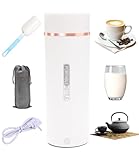 Nuxory 500ML Kleiner Tragbarer Wasserkocher, 3 in 1 Mini Elektrische Wassertasse...