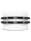 Meinearmbänder Personalisierte Partnerarmbänder 2 Stück - Unisex Armbänder...