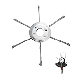 KLINNA 6 Kopf 180mm Unkrautbürste für Rasentrimmer & Freischneider | Robuster...