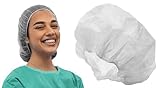 Tiga-Med Schwesternhauben | 100 Stück | Kopfhauben | Weiß | Hygienehauben...