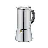Cilio 0000342321 Espressokocher Rigoletto 4 Tassen, Edelstahl, silber, 20 x 10,5...