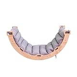 Buxibo Kletterbrücke/Kletterbogen aus Holz inklusive Kissen –...