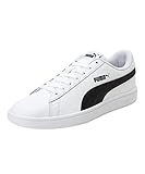 PUMA Unisex Puma Smash v2 L Low-Top, Puma White-Puma Black, 45 EU