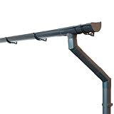 INEFA Dachrinnen Set Gartenhaus, Carport, Terrasse, NW 100 halbrund 6m Anthrazit...