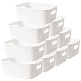 LYLIDIA 10 Stück Aufbewahrungsbox Kunststoff 30 cm Aufbewahrungskorb Groß...