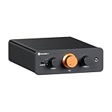 Fosi Audio P4 Mini Preamp mit 3 RCA-Eingängen, Heimaudio-Stereovorverstärker...