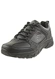 Skechers Oak Canyon Redwick Herren Trainer, Black Leather Synthetic Textile...