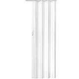 tectake® Schiebetür Komplettset, Lamellentür, Falttür, Tür 80x203 cm,...