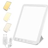 Tageslichtlampe 10000 Lux, LED Lichttherapielampe Tageslicht mit 3...