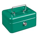 Burg-Wächter Geldkassette abschließbar mit Schlüssel und Hartgeldeinsatz,...