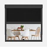 CLIP'N'SHADE Grau - Aussenrollo gegen Hitze, Jalousie, Sichtschutz und...