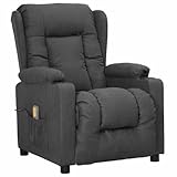 vidaXL Massagesessel, Elektrischer Sessel mit Aufstehhilfe, Relaxsessel mit...