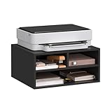 WOLTU Druckerständer, Druckertisch mit 3 Fächern, Druckerschrank 47x22,5x40...