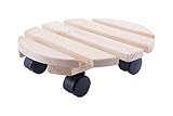 HRB Rolluntersetzer Pflanzenroller versch. Tragkräfte 30-200 Kg (Holz rund,...