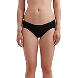 Dilling Damen Merino Wolle Midi Slip Schwarz 42 – Unterhose Aus 100% Bio...
