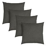 sleepling 4er Set 40 x 40 cm, Sofakissen mit Füllung und Bezug, Zierkissen aus...