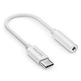 deleyCON USB-C auf 3,5mm Audio Adapter - DAC-Chip & TRRS - USB Typ-C Stecker zu...