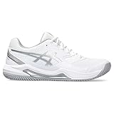 ASICS Damen Gel-Dedicate 8 Padel Sneaker, Weiss/REINSILBER, 39.5 EU