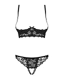 Obsessive. Frauen Dessous Spitzen Reizwäsche Set aus Unterbrust BH mit...