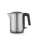 SEVERIN Wasserkocher 1L, elektrischer Wasserkocher mit Wasserstandsanzeige,...