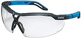 Uvex i-5 - Schutzbrille für Arbeit und Labor - Transparent / Anthrazitblau
