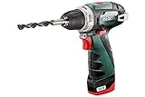 Metabo PowerMaxx BS Basic Akku-Bohrschrauber 12V 2x Li-Ion- Ladegerät LC 12-...