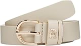 Tommy Hilfiger Damen Gürtel Essential Effortless 2,5 cm Ledergürtel, Beige...