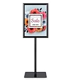 COSTWAY Infoständer A3, Informationsständer höhenverstellbar, Plakatständer,...