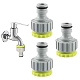 Gardena Wasserhahn Adapter Set - 3 Stück Gartenschlauch Kupplung Mit 3/4 Zoll...