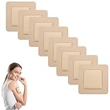8 PCS Silikon Schaumverband 5x5 cm, Dekubitus Pflaster, Nicht Haftender Silikon...