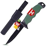 Zite Fishing Angelmesser inklusive Kunststoff Gürtel-Messerscheide - Robuster...