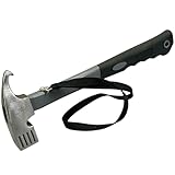 KOVA® Campinghammer mit Handschlaufe - Zelthammer mit Heringzieher -...