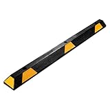Wiltec Radstopper 165 x 15 x 10 cm, Einparkhilfe aus Gummi, Parkplatzbegrenzung...