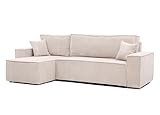 GREKPOL 244x145 Sofa mit Schlaffunktion (200x125) - Cord Sofa - Sofa 3 Sitzer -...