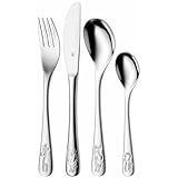 WMF Safari Kinderbesteck Set 4-teilig, Besteck Kinder Edelstahl, Kinderbesteck...