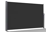 BelleMax Seitenmarkise ausziehbar, breiter 20 cm, 180 x 300+20 cm, Wandmakise...