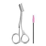 Augenbrauen Trimmer Schere mit Kamm,zum Kürzen der Augenbraue und Wimpern für...