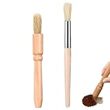 2Pcs Barista Pinsel für Kaffeemühle, Reinigungsbürste Espresso Bürsten Set...